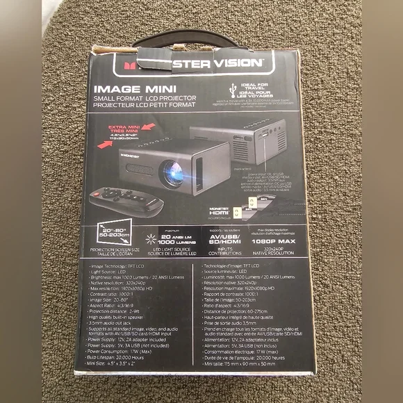 Image Mini Projector - Black - Picture 3 of 9